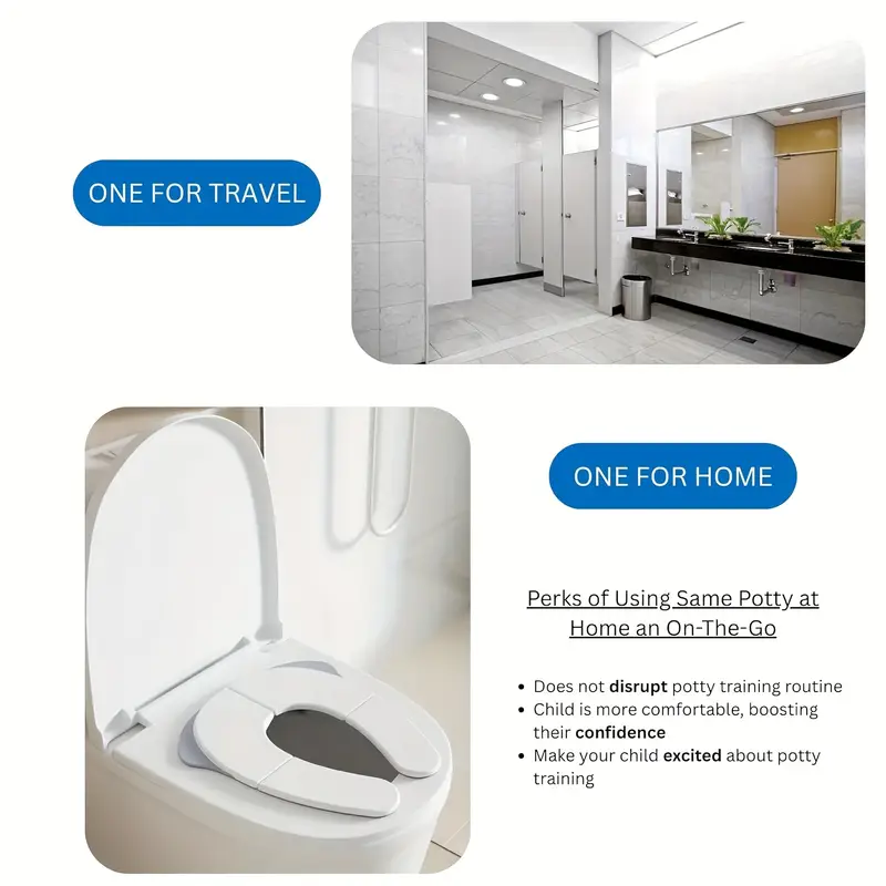 Kids Foldable Travel Potty Training Seat Grey Yalla Generic Play Yallatoys