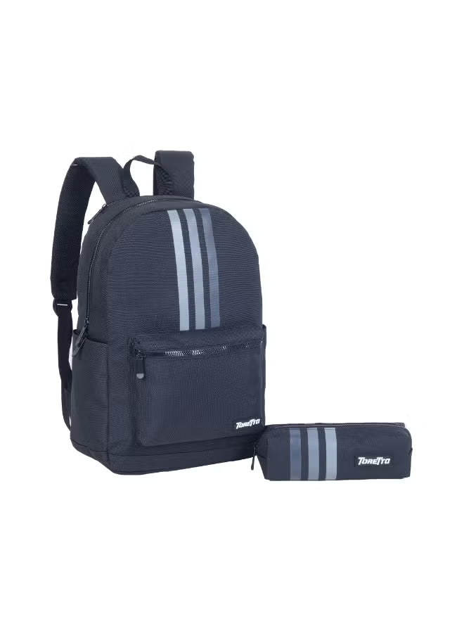 Toretto Kids Backpack With Pencil Case Black