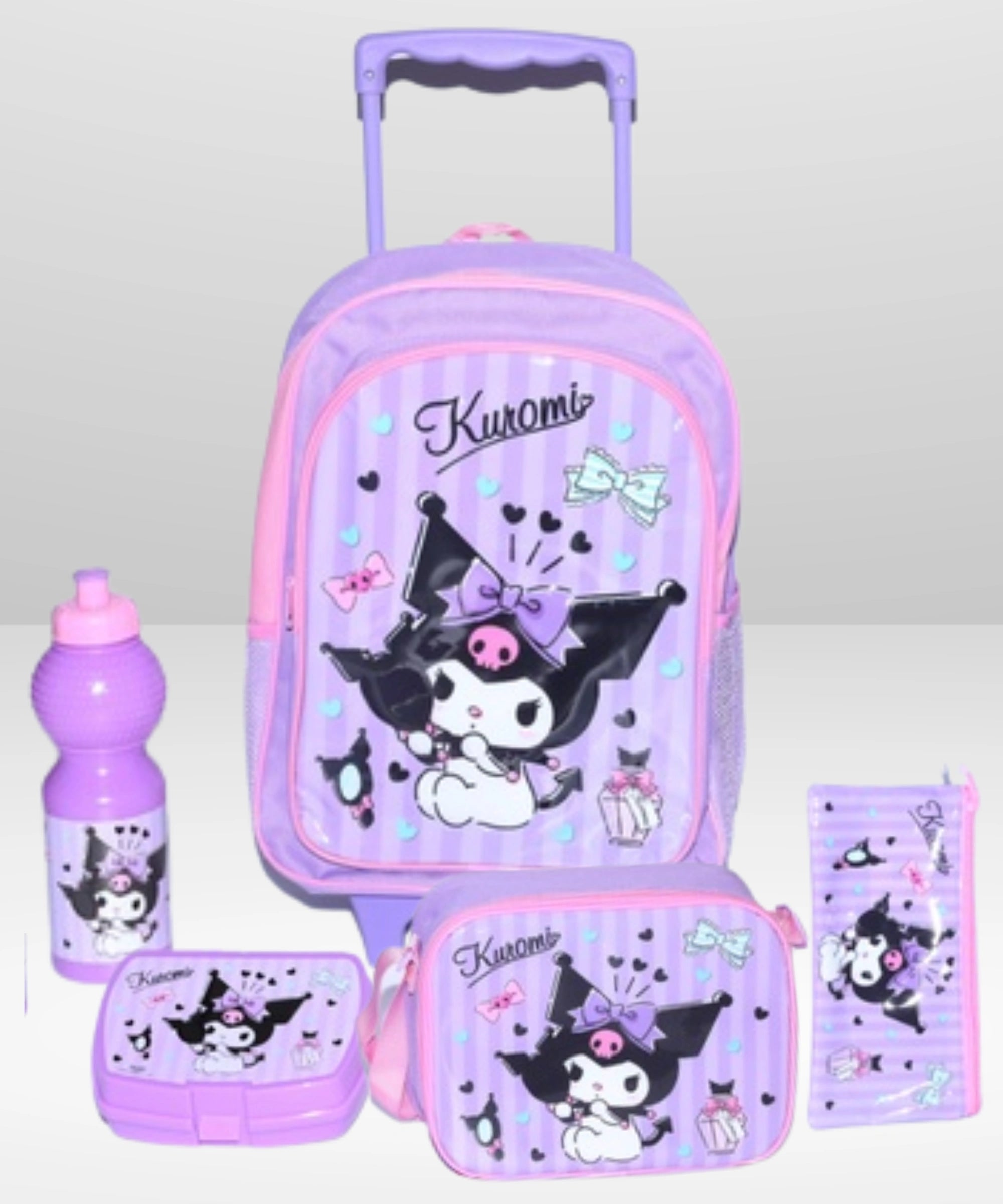 Kuromi 5 In 1 Value Pack Trolley Bag 16 Inch