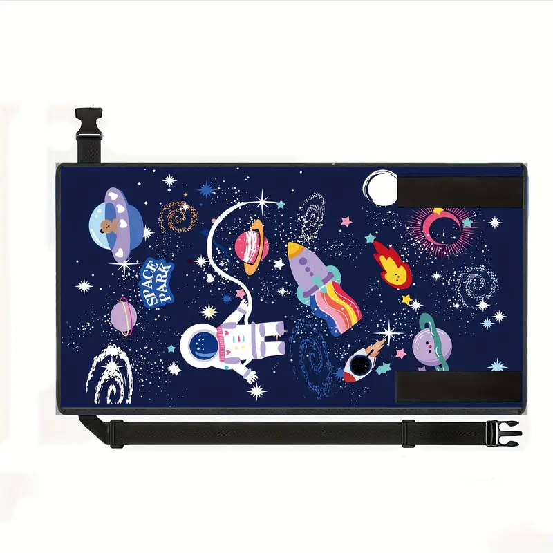 Kids Airplane Seat Extender Blue Universe