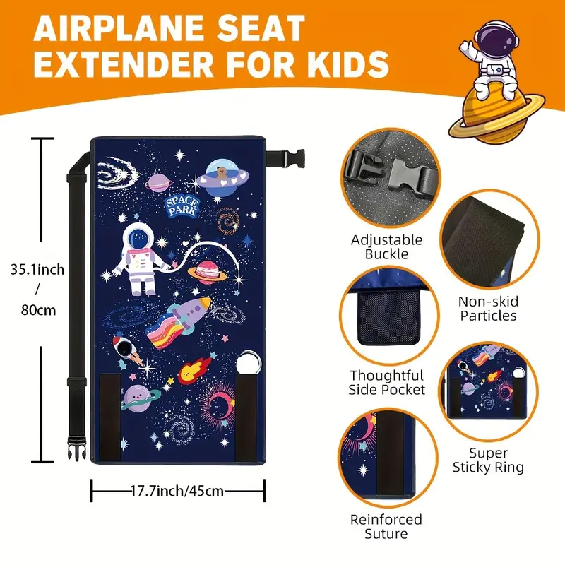 Kids Airplane Seat Extender Blue Universe Yalla Generic Play Yallatoys