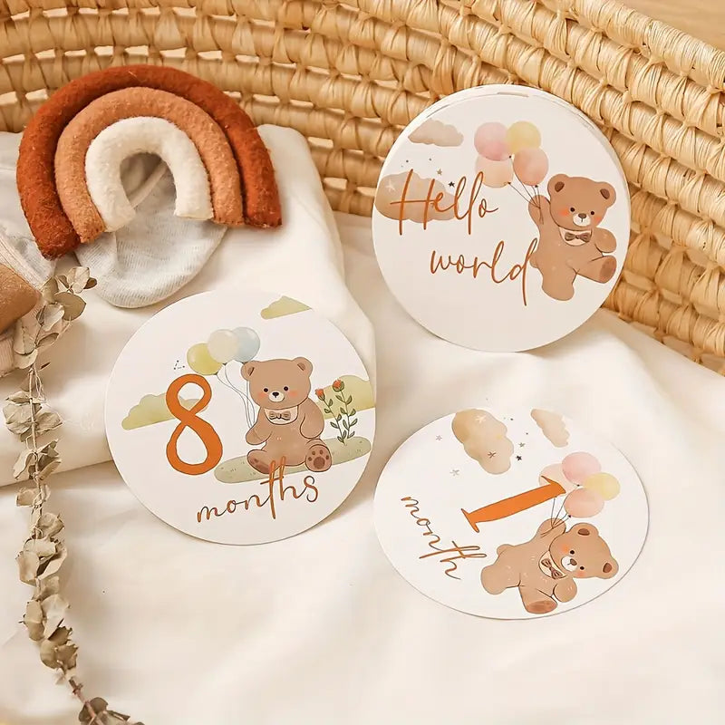 1-12 Months Milestone Cards Set Yallamomz Yallatoys
