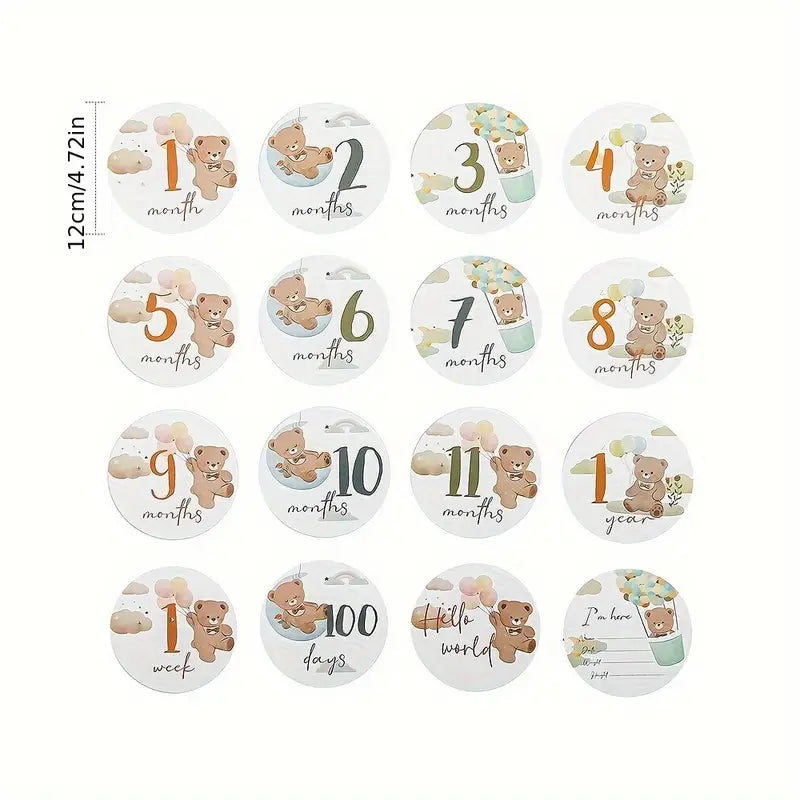 1-12 Months Milestone Cards Set Yallamomz Yallatoys
