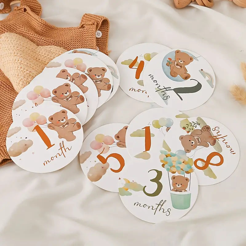 1-12 Months Milestone Cards Set Yallamomz Yallatoys