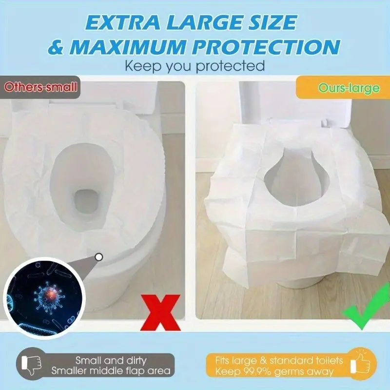 Disposable Flush Toilet Seat Cover 10pcs Yalla Generic Play Yallatoys