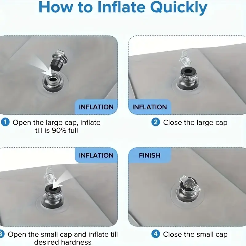 3 Layer Ergonomic Inflatable Airplane Foot Rest Pillow