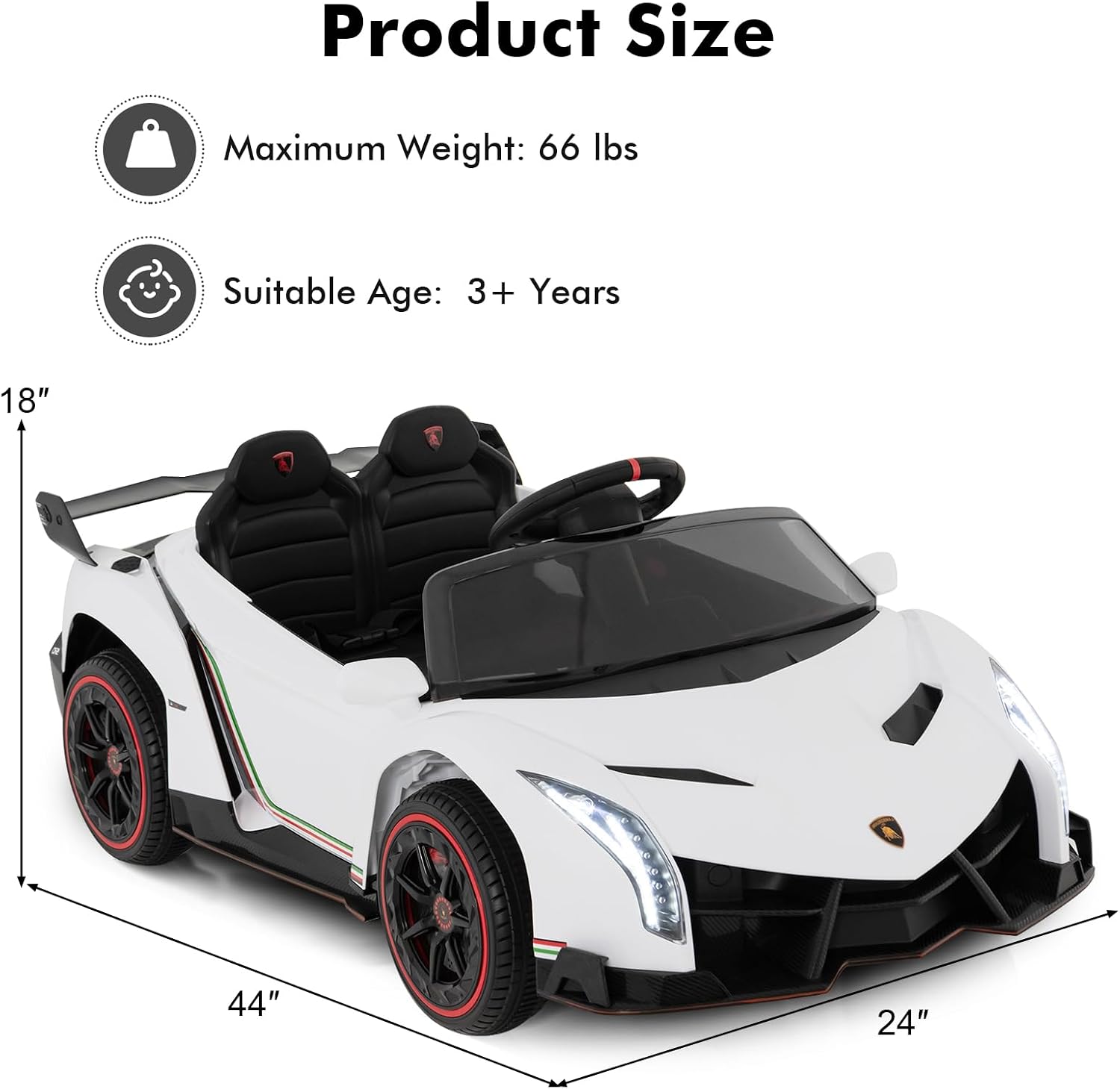 Kids Lamborghini Poison Sports Car