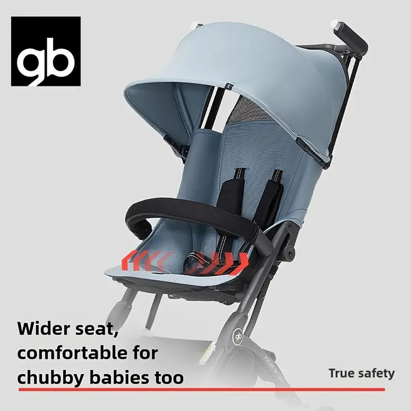 Gb Pockit 3H All Terrain Ultra Light Baby Stroller Compact Size All Terrain Stroller Blue Gb Pockit  Yallatoys