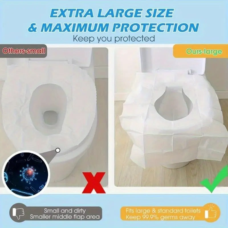 Portable Hygienic Clean Toilet Seat Covers 60 pcs