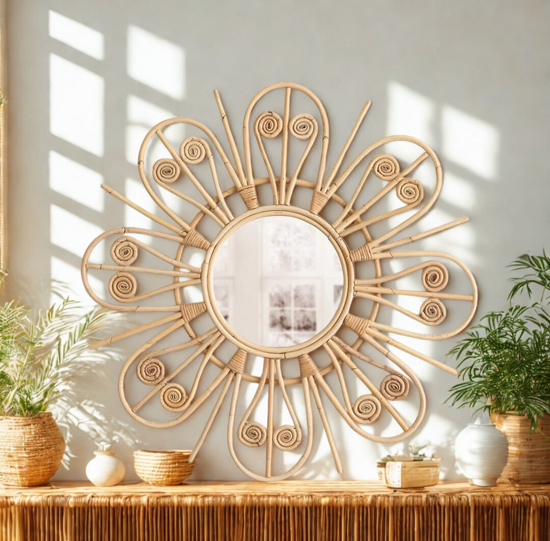 Cuddle Asta Rattan Mirror Cuddle Yallatoys