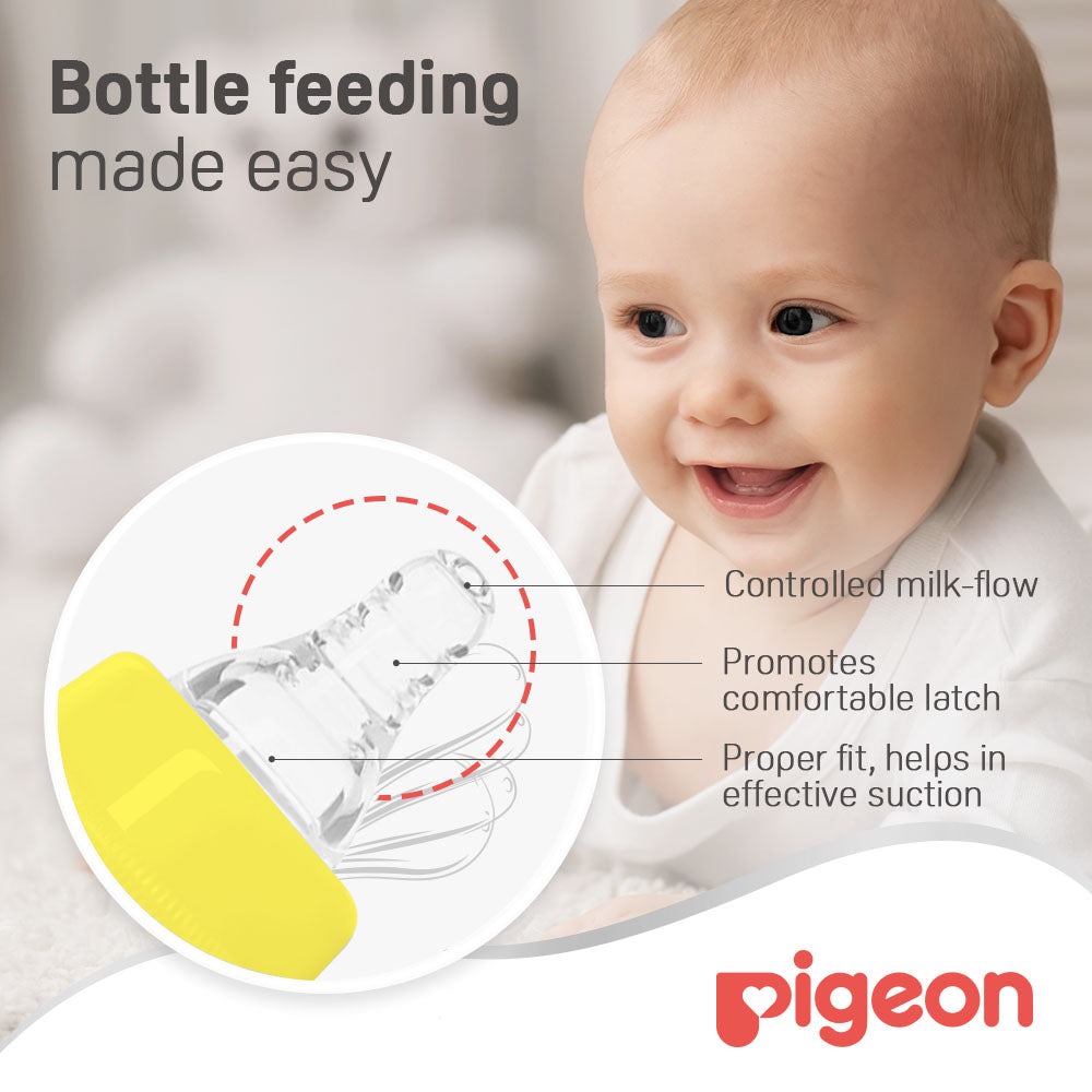 Pigeon Glass Bottle Sn White 240 Ml  W/Handle Pigeon Yallatoys