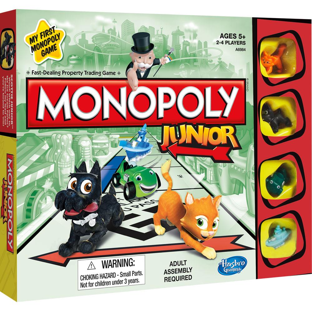 Buy Monopoly Junior Board Game Multi Colour | Yallatoys.com