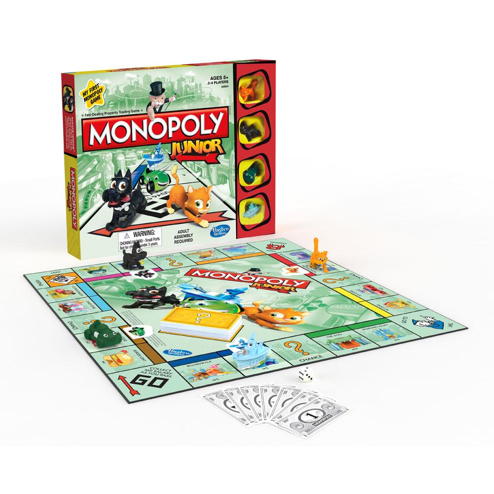 Buy Monopoly Junior Board Game Multi Colour | Yallatoys.com