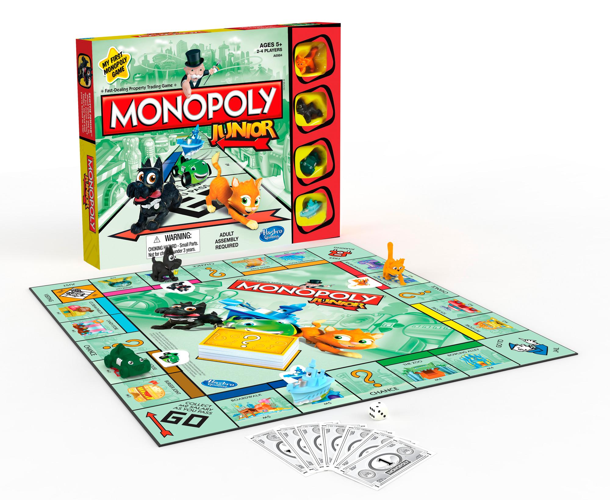 Buy Monopoly Junior Board Game Multi Colour | Yallatoys.com