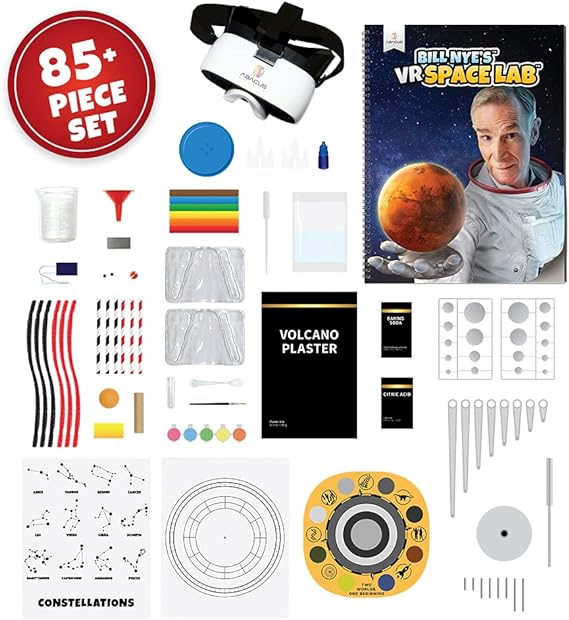Buy Abacus Bill Nyes VR Space Lab Virtual Reality Kids Science Kit, Book and Interactive STEM Learning Activity Set | Yallatoys.com