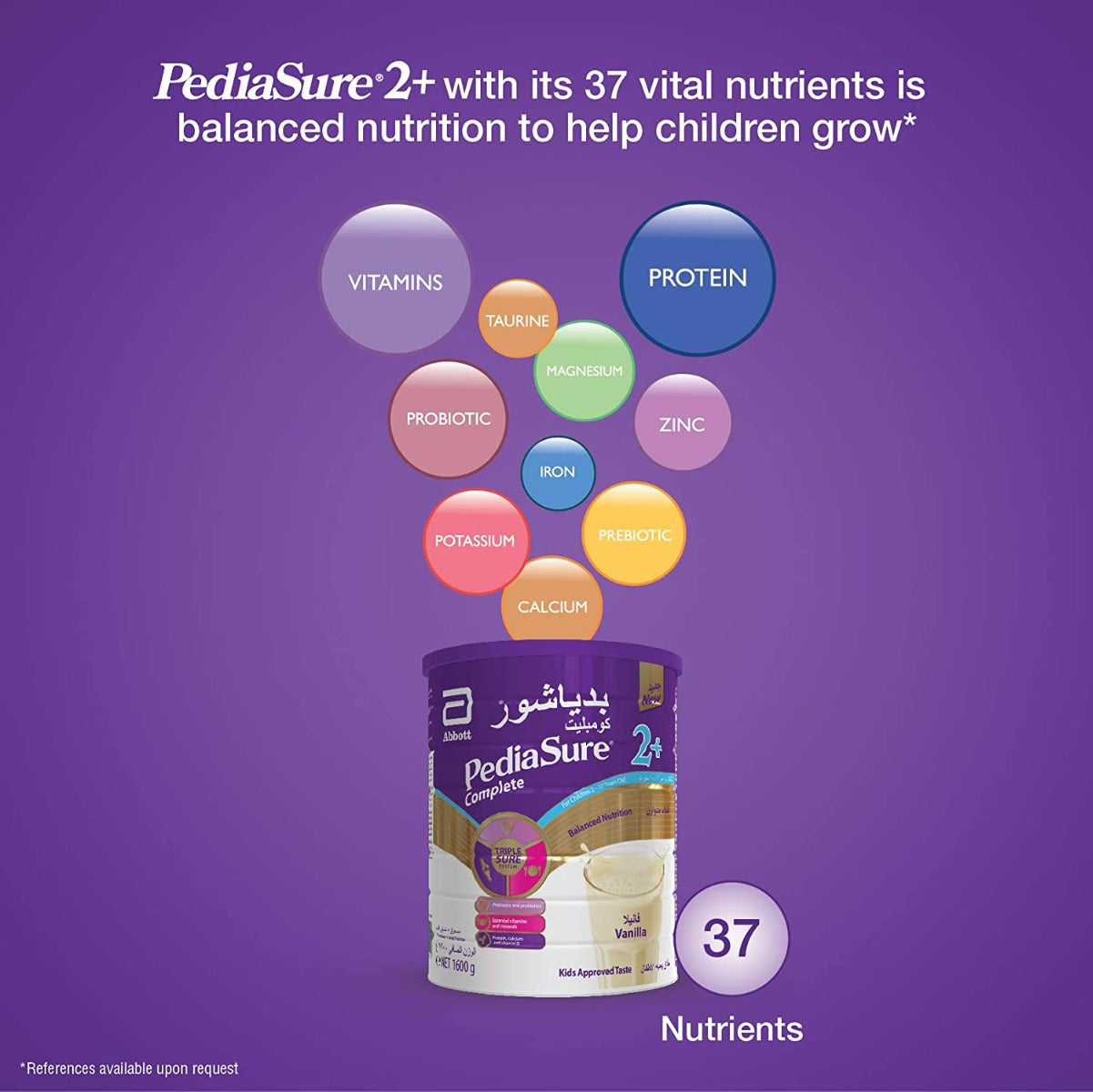 Pedaisure Complete Triplesure Vanilla 1600Gm Pediasure Yallatoys