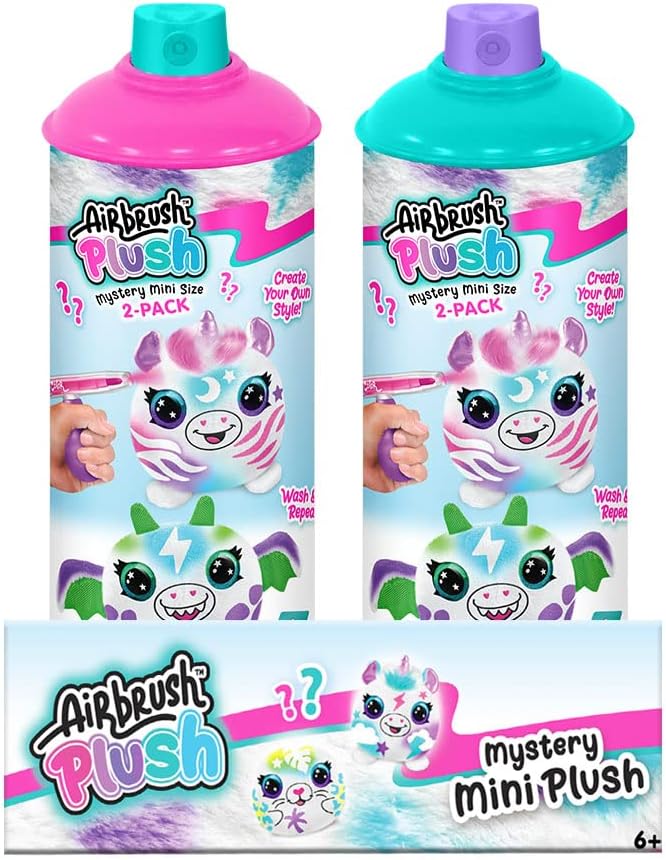 Buy Airbrush Plush Mini Mystery Kit Neon 2 Pack | Yallatoys.com