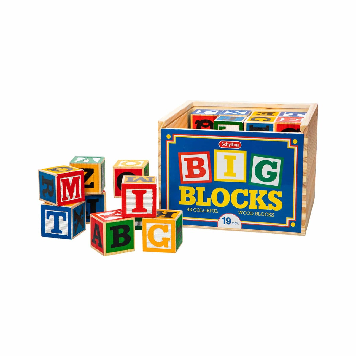 Buy Schylling Large Abc Blocks 48Pcs | Yallatoys.com