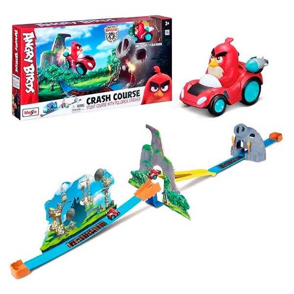 Buy Angry Birds Crash Course Stunt Course With Pullback Crasher | Yallatoys.com