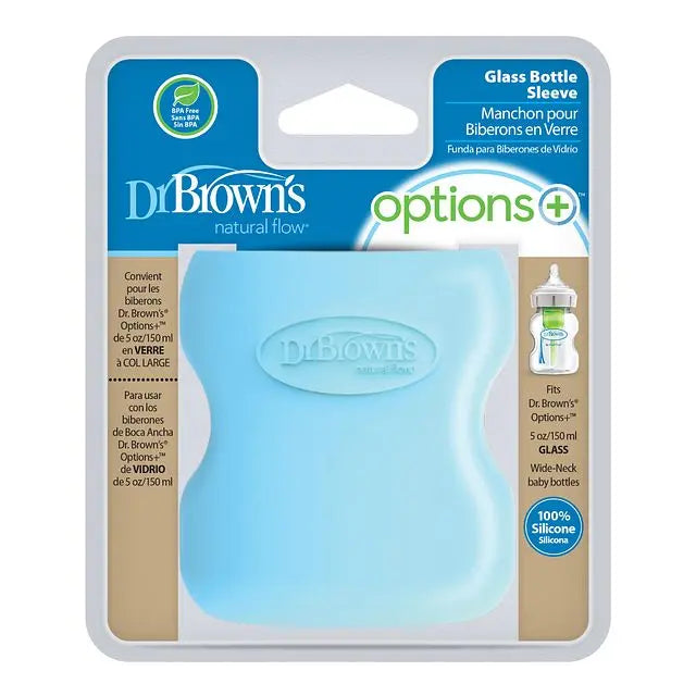 Dr Browns 5oz Glass Bottle Sleeve Blue Dr Browns