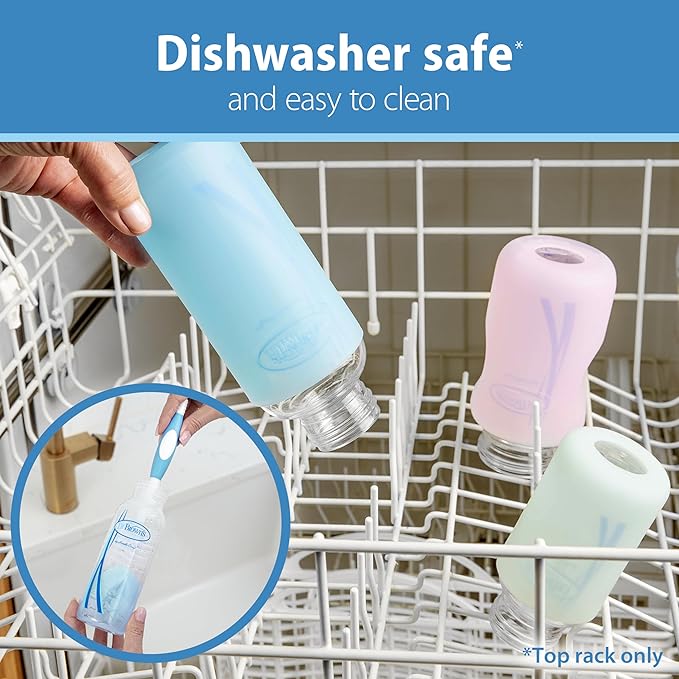 Dr Browns Narrow Baby Bottle Sleeve Blue 8oz Dr Browns Yallatoys