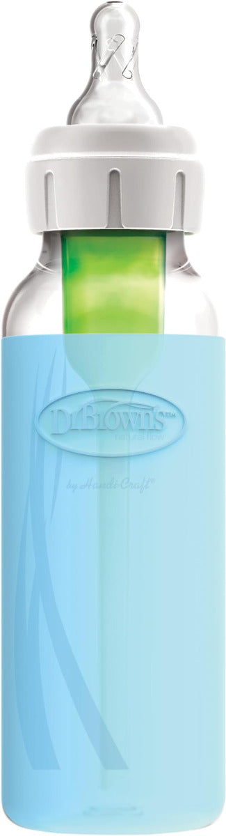 Dr Browns Narrow Baby Bottle Sleeve Blue 8oz Dr Browns Yallatoys
