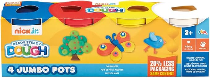 Buy Addo Ready Steady Dough Nick Jr 4 Jumbo Pots (Sold Separately Subjected To Availability) | Yallatoys.com