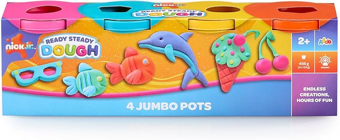 Buy Addo Nick Junior Ready Steady Dough 4 Jumbo Pot (Sold Separately Subjected To Availability) | Yallatoys.com