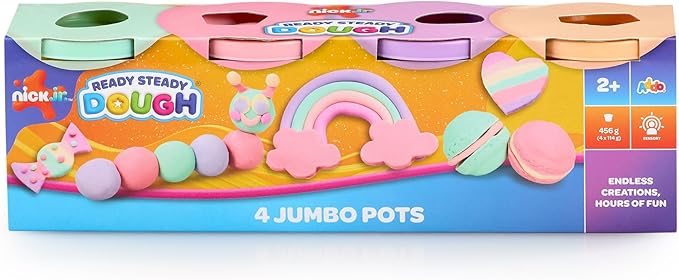 Buy Addo Nick Junior Ready Steady Dough 4 Jumbo Pot (Sold Separately Subjected To Availability) | Yallatoys.com