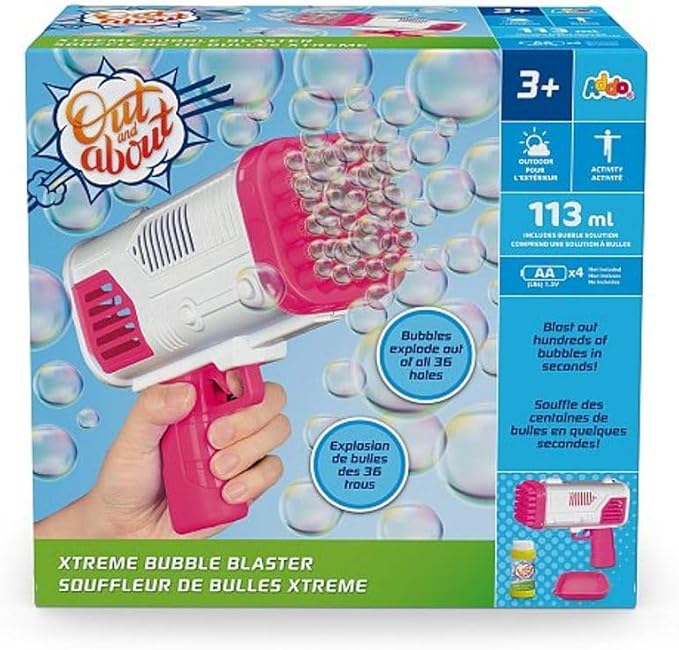 Buy Addo Out and About Xtreme Bubble Blaster Pink Battery Operated | Yallatoys.com