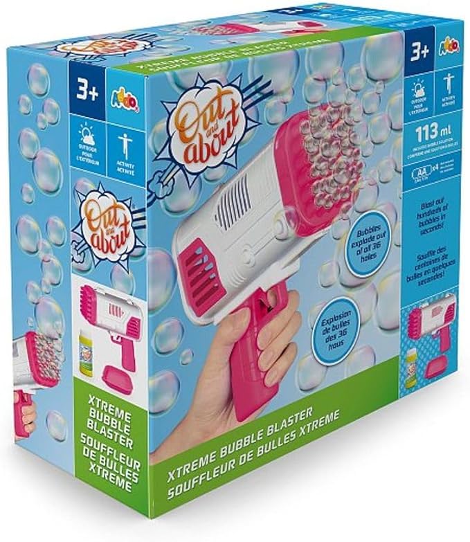 Buy Addo Out and About Xtreme Bubble Blaster Pink Battery Operated | Yallatoys.com