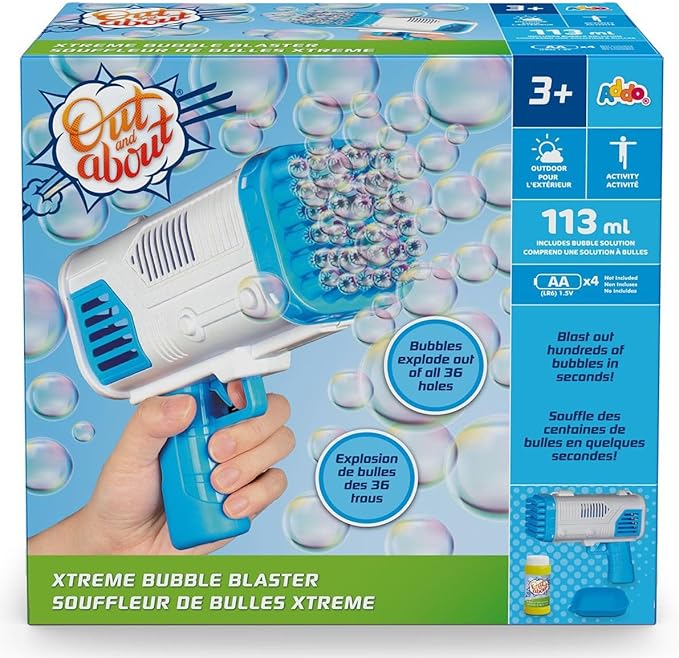 Buy Addo Out and About Xtreme Bubble Blaster Blue Battery Operated | Yallatoys.com