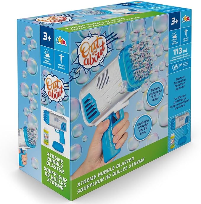 Buy Addo Out and About Xtreme Bubble Blaster Blue Battery Operated | Yallatoys.com