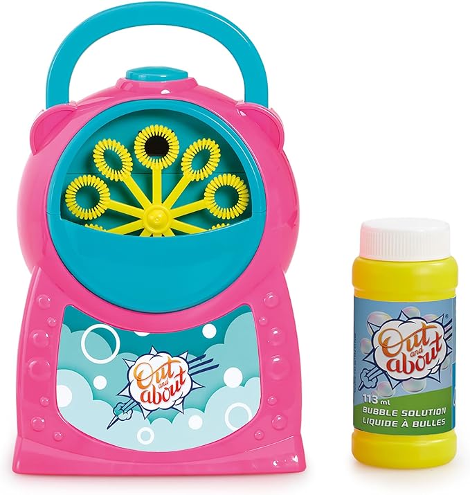 Buy Addo Out and About Bubble Machine Battery Operated Pink | Yallatoys.com