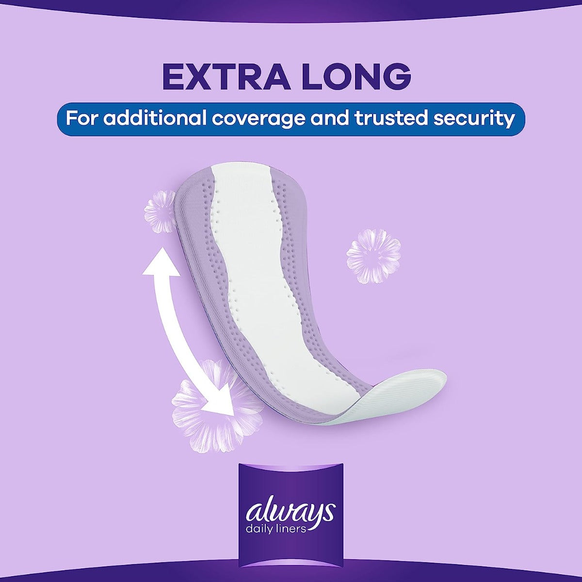 Always DreamZzz Daily Liners Extra Protect Pantyliners Large 48+20 Count Always Dreamzzz Yallatoys