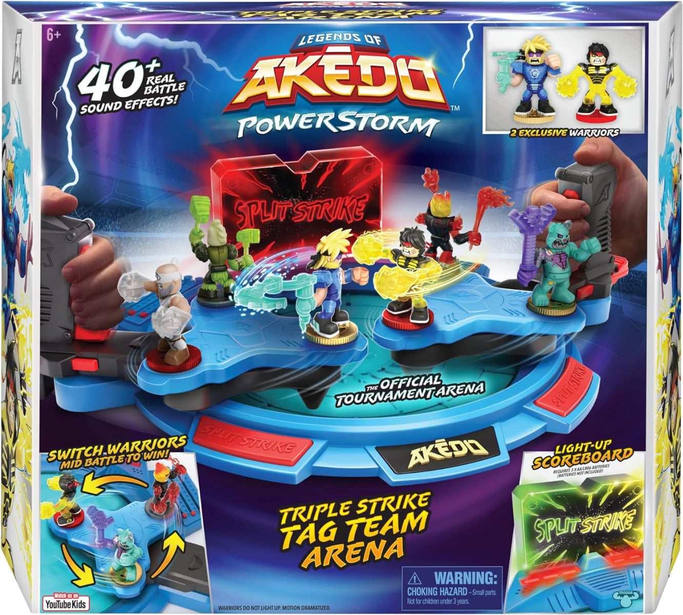 Buy Akedo Powerstorm Triple Strike Tag Team Arena | Yallatoys.com