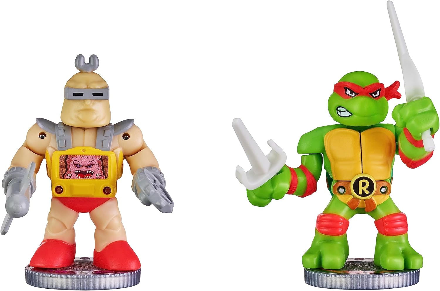 Buy Akedo Teenage Mutant Ninja Turtles Mini Battling Warriors Versus Pack Raphael Vs Krang | Yallatoys.com