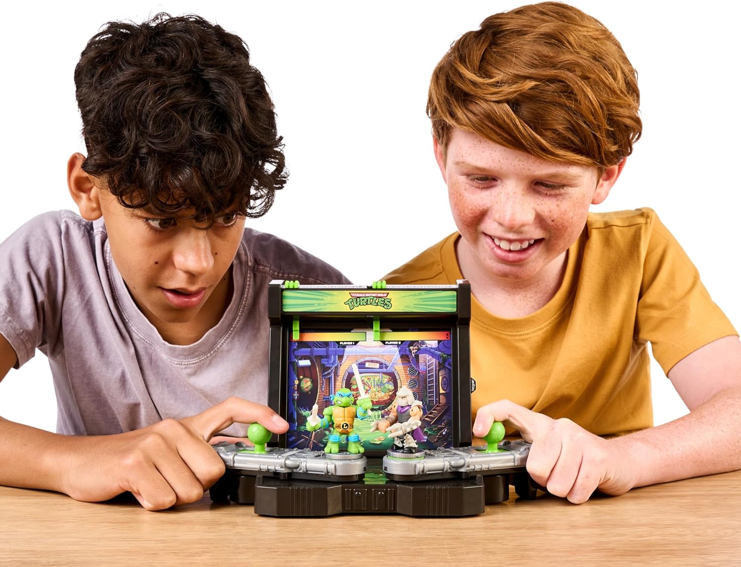 Buy Akedo Teenage Mutant Ninja Turtles Battle Arena Battle Sound Effects with Leonardo and Shredder | Yallatoys.com