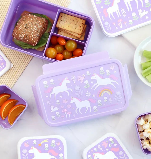 Buy A Little Lovely Company 3 Compartment Bento Lunch Box Unicorn Dreams | Yallatoys.com