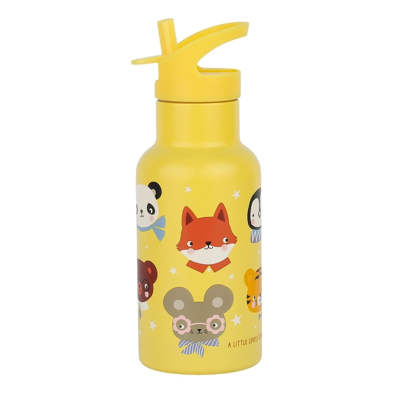 Buy A Little Lovely Company Stainless Steel Water Bottle 350ml Animal Friends | Yallatoys.com