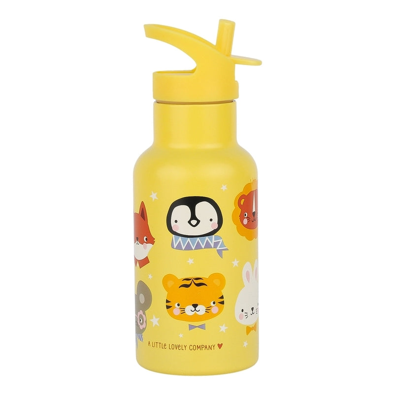 Buy A Little Lovely Company Stainless Steel Water Bottle 350ml Animal Friends | Yallatoys.com