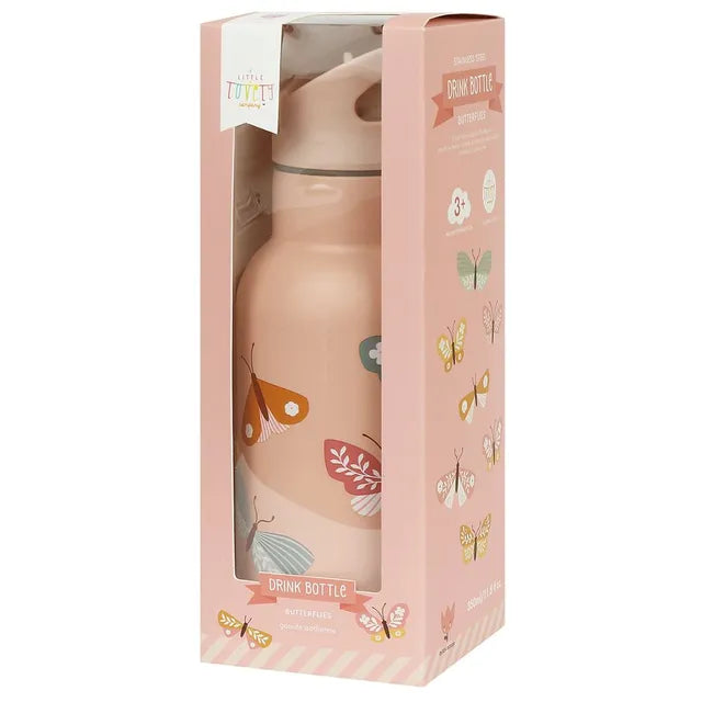 Buy A Little Lovely Company  Stainless Steel Bottle Butterflies 350ml | Yallatoys.com