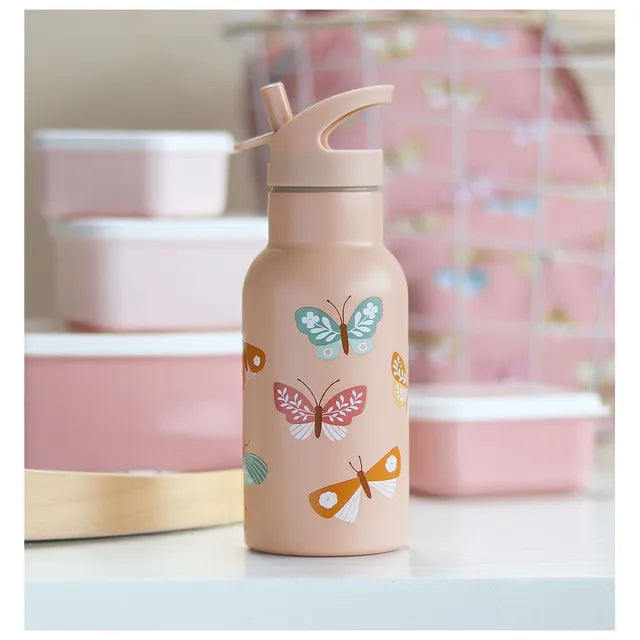 Buy A Little Lovely Company  Stainless Steel Bottle Butterflies 350ml | Yallatoys.com