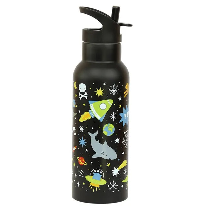 Buy A Little Lovely Company Stainless Steel Water Bottle Galaxy 500ml | Yallatoys.com