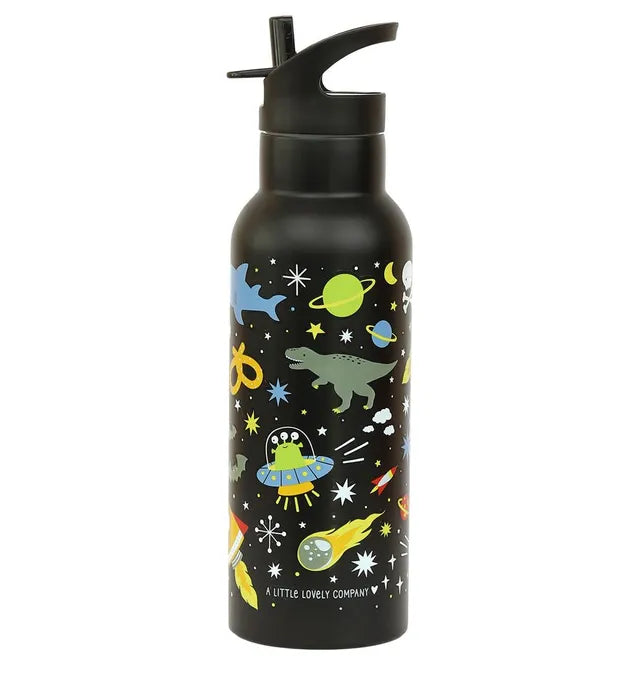 Buy A Little Lovely Company Stainless Steel Water Bottle Galaxy 500ml | Yallatoys.com
