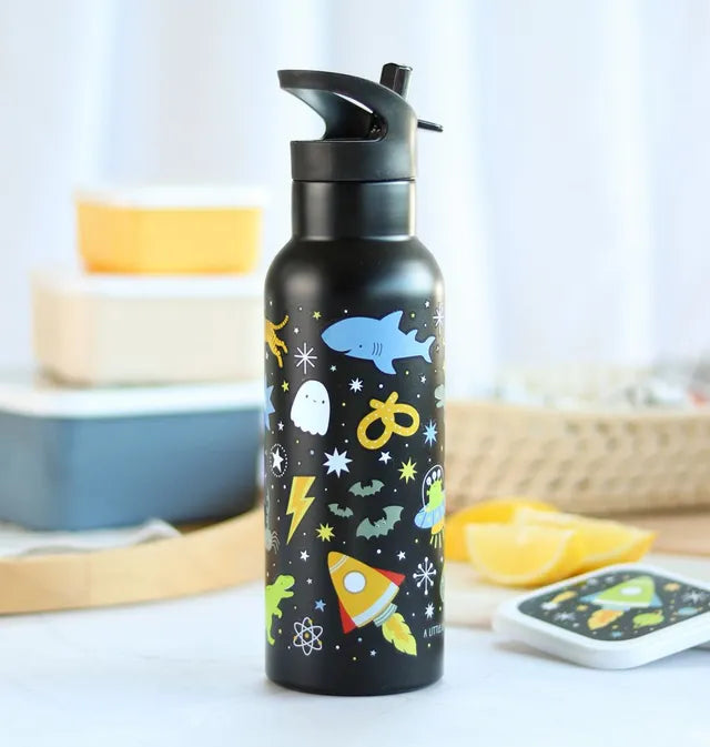 Buy A Little Lovely Company Stainless Steel Water Bottle Galaxy 500ml | Yallatoys.com