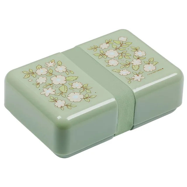 Buy A Little Lovely Company 1 Compartment Lunch Box Blossoms Sage | Yallatoys.com