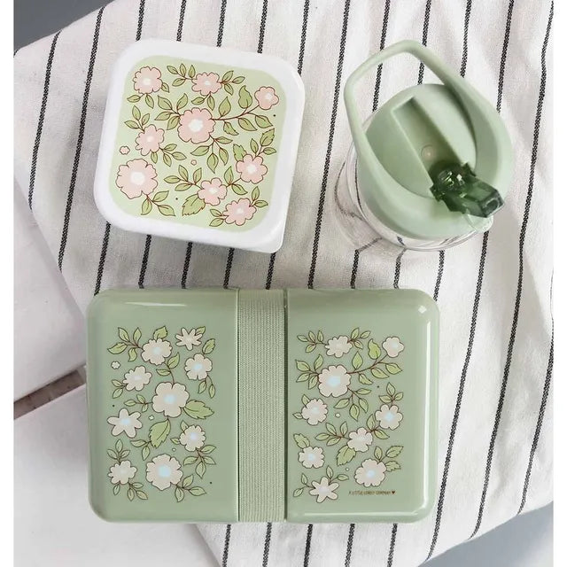 Buy A Little Lovely Company 1 Compartment Lunch Box Blossoms Sage | Yallatoys.com