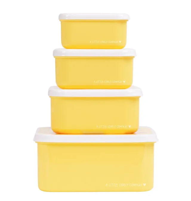 Buy A little Lovely Company Kids Lunch And Snack Box Set 4 Pcs Animal Friends | Yallatoys.com