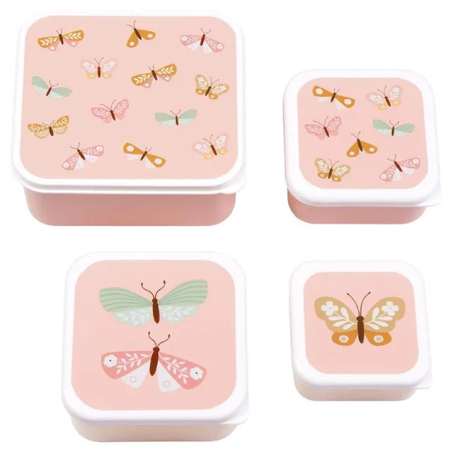 Buy A little Lovely Company Lunch And Snack Box Set Butterflies | Yallatoys.com